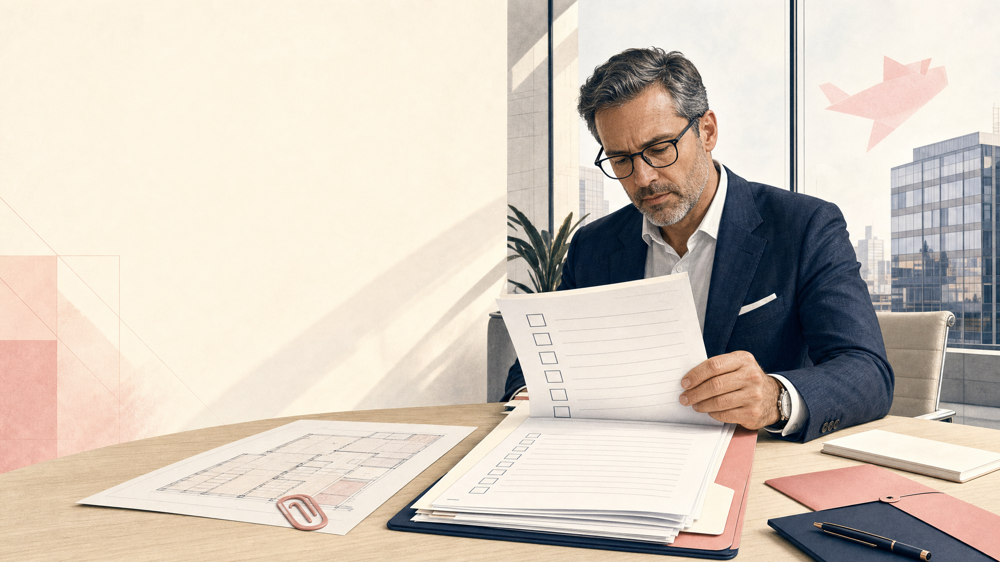 Commercial landlord reviewing a lease assignment and assumption checklist before consent
