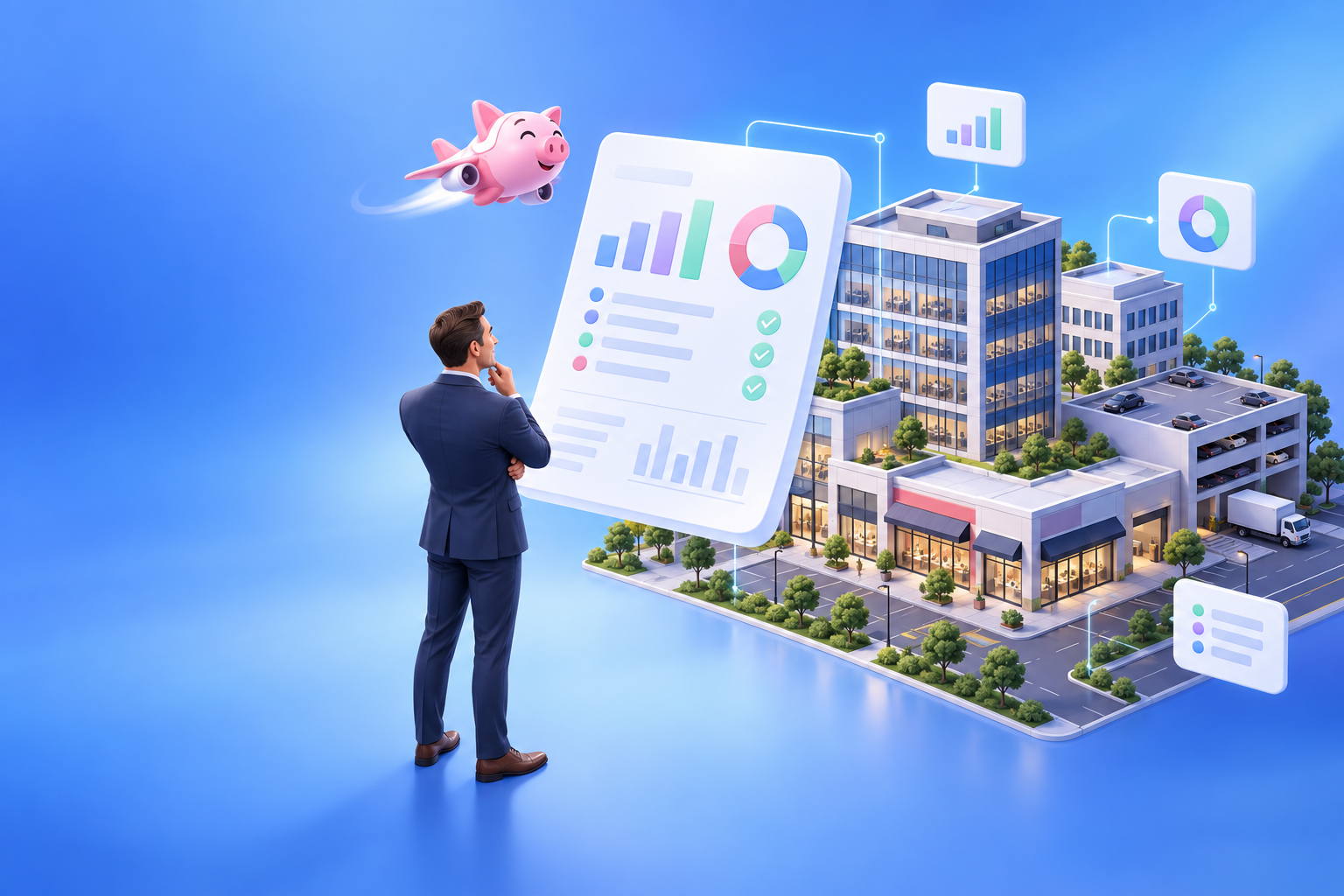 Commercial Property Owner Statement Software | PigJet visual summary